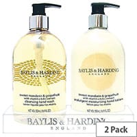 Baylis & Harding Mandarin Grapefruit Tray Hand Wash & Hand Lotion Cream Set 0604243