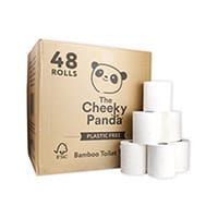 Cheeky Panda Pack of 48 3Ply Toilet Tissue 200 Sheets Per Pack