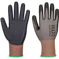 Portwest CT32 MR Micro Foam Nitrile Grey & Black Large