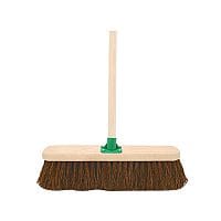 Stiff Bristled Broom With Handle 18 inch Bassine Broom