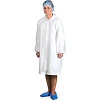 Portwest D118 PP Visitor Coat (200pcs) White Medium