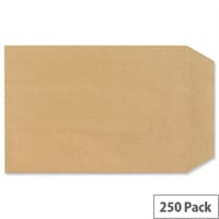 New Guardian C5 Manilla 130gsm Envelopes Self Seal Pocket Pack 250 Ref D26103