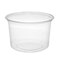Compostable PLA 16oz Round Disposable Deli Containers Pack of 500