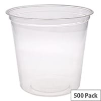 Compostable PLA 24oz Round Disposable Deli Containers Pack of 500