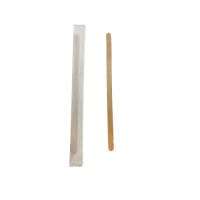 Earthpak 5.5in Wooden Stirrer Wrapped FSC 100 (Pack of 10,000)