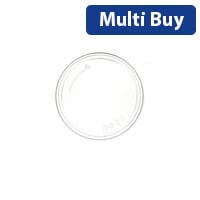 PLA Round Fit Deli Pot Lids - Recycled, Pack of 500