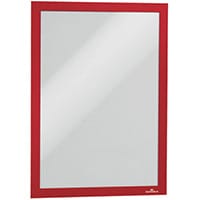 Durable Duraframe Self Adhesive Frame A4 Red Pack of 2 487203