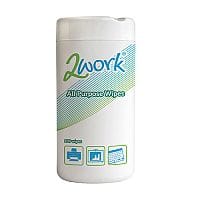 2Work All Purpose Wipes Tub of 100 DB57002