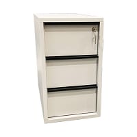 Nova 3 Drawer Slimline Mobile Pedestal Pearl Grey W298xD600xH560