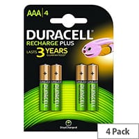Duracell Stay Charged AAA Rechargeable NiMH 750mAh Batteries (4 Pack) 81364750