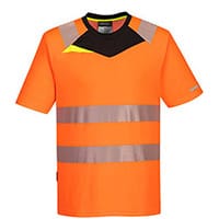 Portwest DX413 DX4 Hi-Vis Short Sleeve T-Shirt Orange & Black 3XL