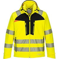 Portwest DX475 DX4 Hi-Vis Softshell Jacket Yellow & Black XXL