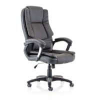 Dakota Executive Office Chair - High Back - PU Leather - Black - Weight Tolerance: 120kg