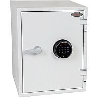 Phoenix Titan FS1283F Size 3 Fire & Security Safe with Fingerprint Lock White 36L 60min Fire Protection