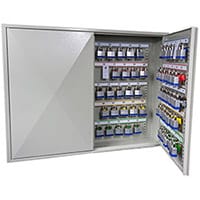 Phoenix Keysure KC0503K 100 Hook Deep Plus Key Cabinet with Key Lock Light Grey