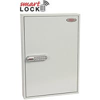 Phoenix Commercial Key Cabinet KC0603N 100 Hook with Net Code Electronic Lock. Light Grey