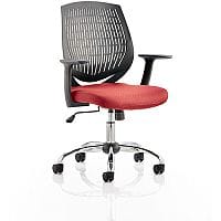 Dura Medium Back Task Operator Office Chair Cherry Red