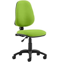Eclipse I Task Operator Office Chair With No Arms Swizzle Green - Weight Capacity: 125kg - Usage: 8 hours a day