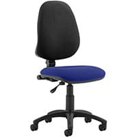 Eclipse I Lever Task Operator Office Chair Serene Blue Seat, Weight Capacity: 125kg, Usage: 8 hours a day, Height Adjustment