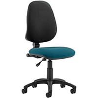 Eclipse I Lever Task Operator Office Chair Kingfisher Green Seat, Weight Capacity: 125kg, Usage: 8 hours a day, Height Adjustment