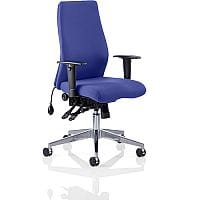 Onyx 24 Hour Posture Office Chair - High Back - Seat Slide - Adjustable Lumbar Support - Adjustable Arms - Serene Blue - Weight Tolerance 135kg