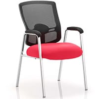 Portland Boardroom & Visitor Chair Cherry Red