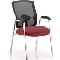 Portland Boardroom & Visitor Chair Chilli Red