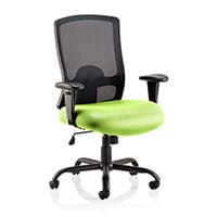 Portland HD - Heavy Duty - Mesh Back Task Operator Office Chair - Robust Frame, Large Seat & Back - Max Weight 32 Stone/205kg- Swizzle Green