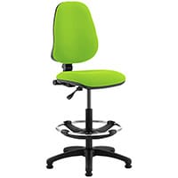 Eclipse I Lever Task Operator Office Chair Swizzle Green With Draughtsman Kit