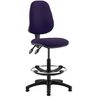 Eclipse II Lever Task Operator Office Chair Purple With Draughtsman Kit