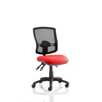 Eclipse Plus III Deluxe Medium Mesh Back Task Operator Office Chair in TABASCO ORANGE