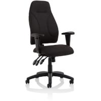Esme Ergonomic High Back Office Chair - Asynchronous - Black - Adjustable Posture Support Chair for Comfortable Sitting