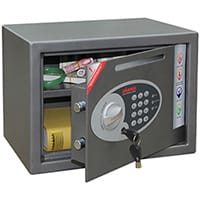 Phoenix Vela Deposit Home & Office SS0802ED Size 2 Security Safe with Electronic Lock Metalic Graphite 17L