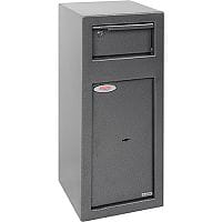 Phoenix Cashier Day Deposit Security Safe with Key Locks Metallic Graphite SS0992KD