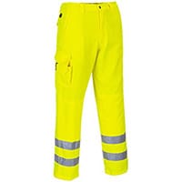 Portwest E046 Hi-Vis Combat Trousers Yellow XL (Regular Fit)