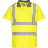 Portwest EC10 Eco Hi-Vis Polo Shirt (Pack of 6) Yellow Medium