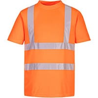 Portwest EC12 Eco Hi-Vis T-Shirt (Pack of 6) Orange Medium