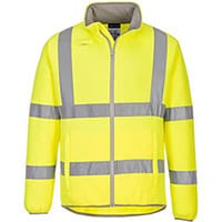 Portwest EC70 Eco Hi-Vis Fleece Jacket Yellow Medium