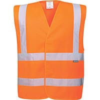 Portwest EC76 Eco Hi-Vis Vest (Pack of 10) Orange SM