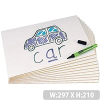 Show Me Boards - MDF Plain Pack of 10