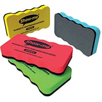 Showme Pack of 4 Magnetic Whiteboard Eraser Assorted MWE4