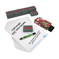 Show-me Plain Drywipe Boards A4 Pack of 10 SMB10A