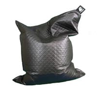 Elephant Junior Kids Size Bean Bag 1400x1100mm Urban Black Quilted