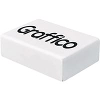 Graffico Plastic Eraser White Pack of 45 EN05992