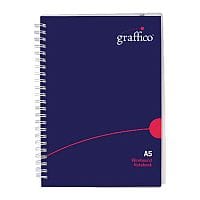 Graffico Twin Wire Polypropylene A5 Notebook 140 Pages