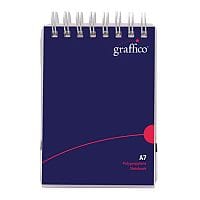Graffico Twin Wire Polypropylene A7 Notebook 140 Pages