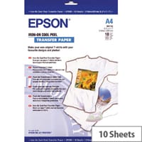 Epson Cool Peel Iron-On Transfer Paper Pack of 10