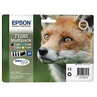 Epson T1285 4-Colour Ink Cartridges Fox Series C13T12854010 C13T12854012 - Epson Fox