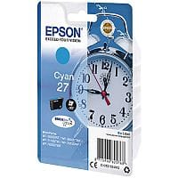 Epson Alarm Clock 27 Cyan Inkjet Cartridge (Pack of 1) C13T27024010 C13T27024012 - Epson Alarm Clock