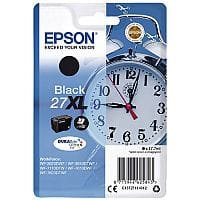 Epson Alarm Clock 27XL Black High Yield Inkjet Cartridge (Pack of 1) C13T27114010 C13T27114012 - Epson 27 XL